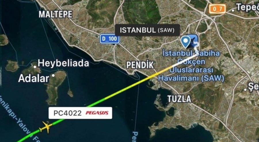 Yolcu uçağına lazerli taciz!