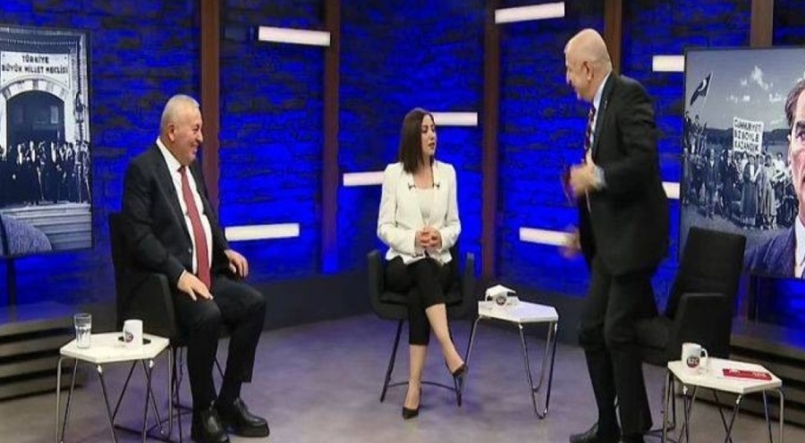 CHP'li vekil yayına bağlanmak isteyince Ümit Özdağ stüdyoyu terk etti