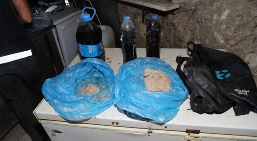 İş yerinde 16 kilo 168 gram sentetik uyuşturucu ele geçirildi