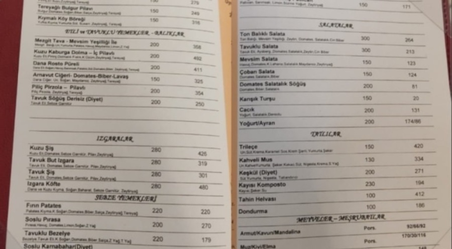 Meclis'te menü krizi!