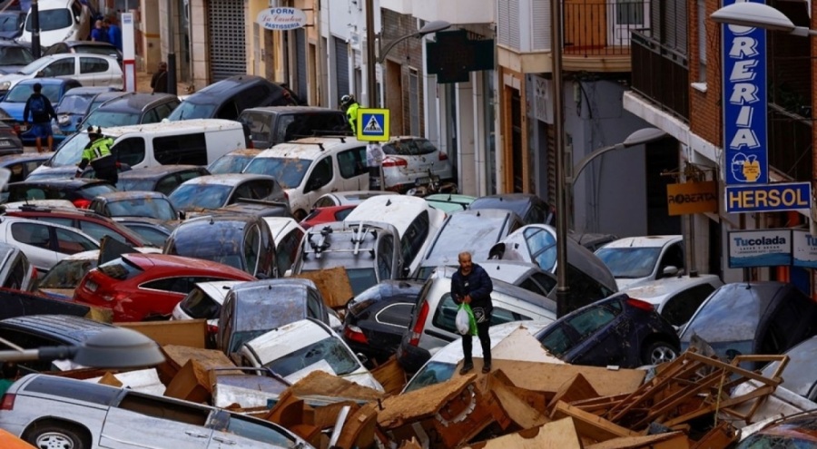 İspanya'daki sel felaketinin boyutu uydu görüntülerine yansıdı