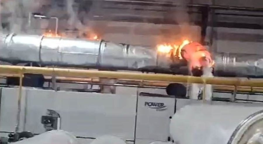 Fabrika yangını korkuttu!