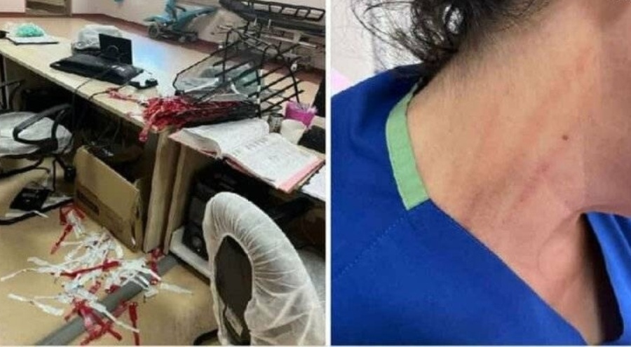 Sağlıkta şiddet! Görevli hemşire darp edildi