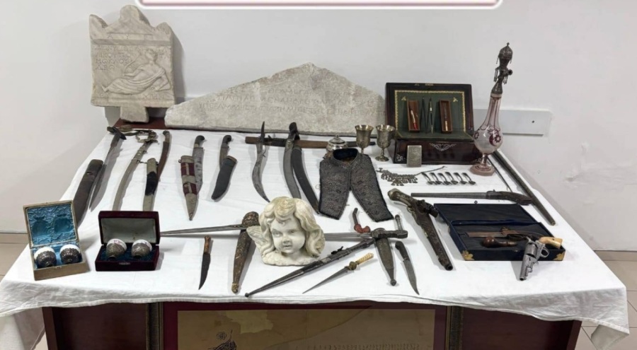 Osmanlı ve Roma dönemine ait olduğu düşünülen eserler ele geçirildi