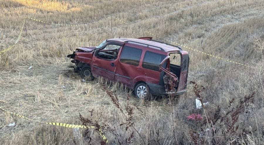 Trafik kazası yapmış bir araçta 2 ceset bulundu
