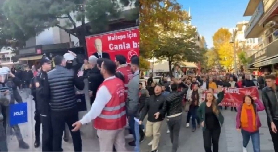 Kayyum protestosunda polis barikatı aşıldı!