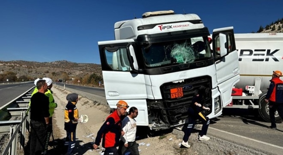 LPG yüklü tanker devrildi