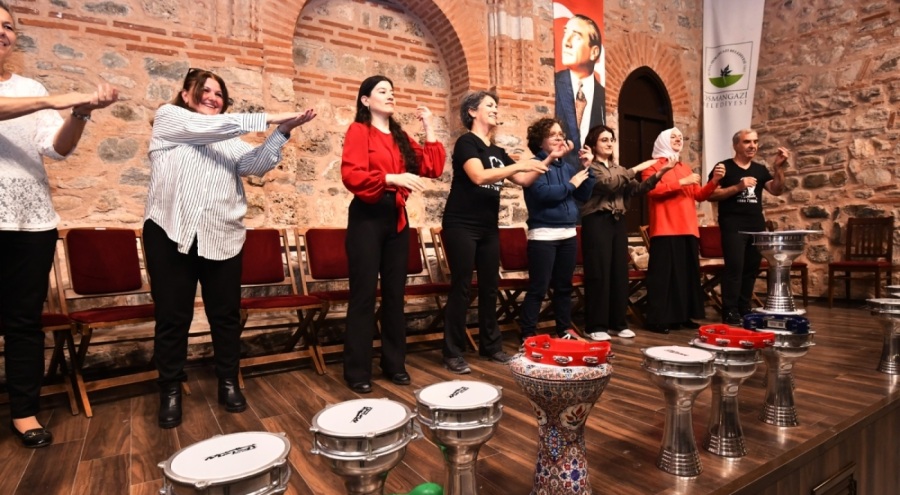 Osmangazi Ritim Atölyesi kursiyerleri sertifikalarını aldı