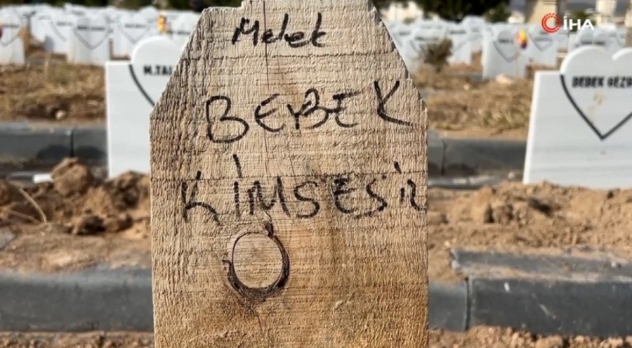 Parçalanmış halde bulunan bebek defnedildi