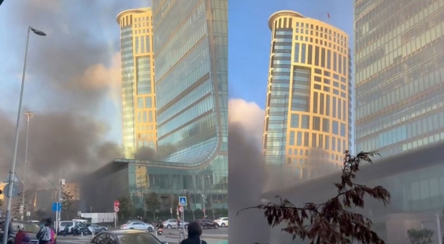 AVM'de yangın paniği!