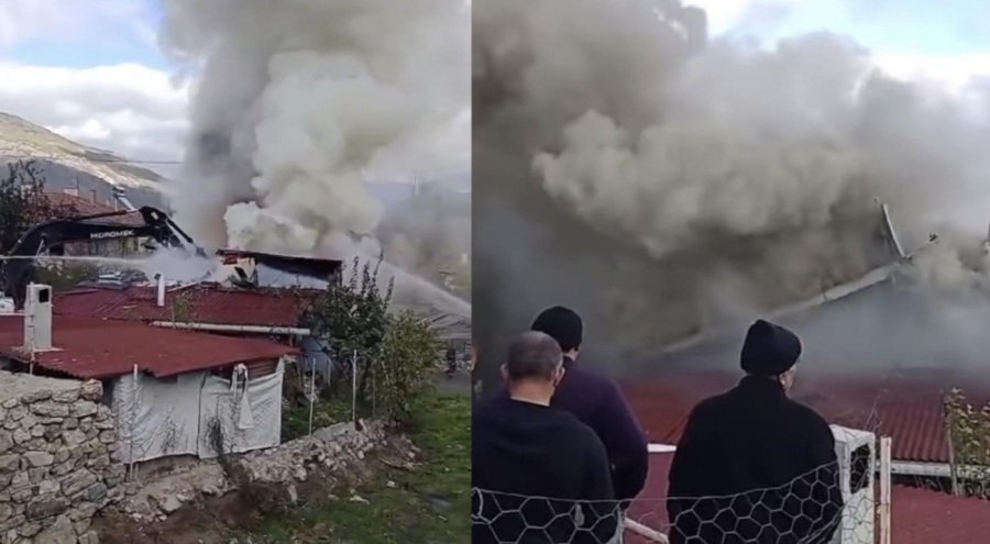 Alevlere teslim olan ev küle döndü!