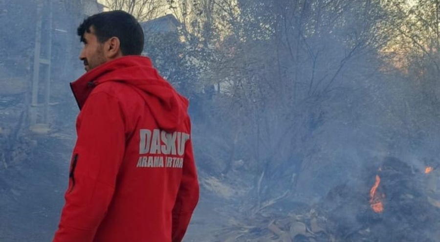 Kütahya'da çıkan yangına Bursa merkezli arama-kurtarma ekibi müdahale etti