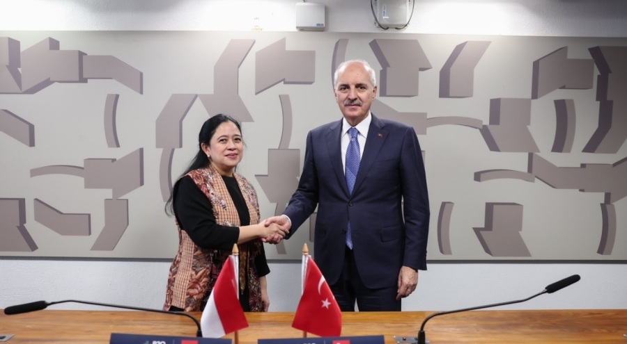 TBMM Başkanı Numan Kurtulmuş, Endonezya Temsilciler Meclisi Başkanı Maharani ile bir araya geldi
