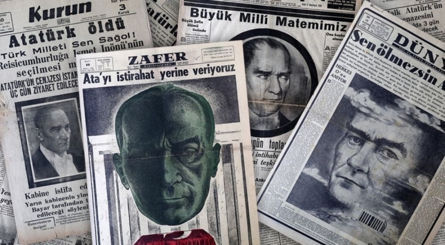 10 Kasım matemi gazetelerin tarihi manşetlerinde yer aldı! Bir güneş söndü