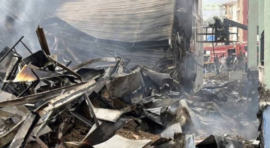 Konteynerde yangın!