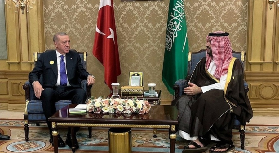 Cumhurbaşkanı Erdoğan ve Veliaht Prens Muhammed bin Selman bir araya geldi