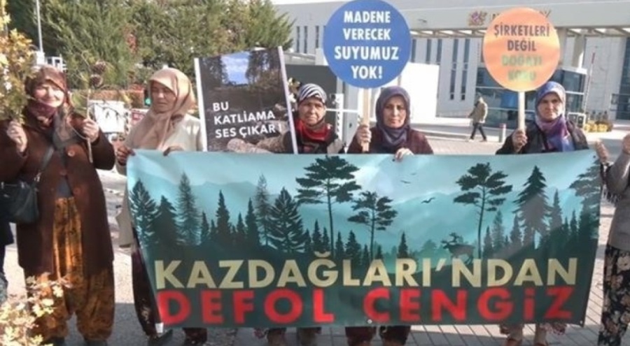 Kazdağları köylüleri Danıştay önünde!