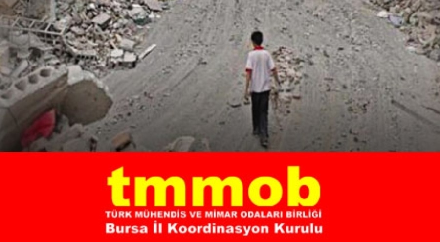 TMMOB Bursa İl Koordinasyon Kurulu'ndan 12 Kasım 1999 Düzce depremi açıklaması