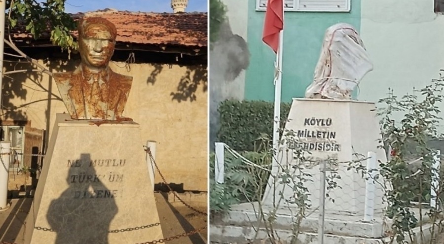 Atatürk büstüne saldırıda bulunan şahıs tutuklandı!