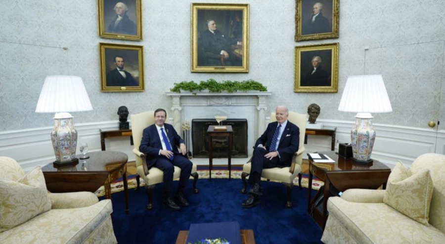 Joe Biden, İsrail Cumhurbaşkanı Herzog ile bir araya geldi