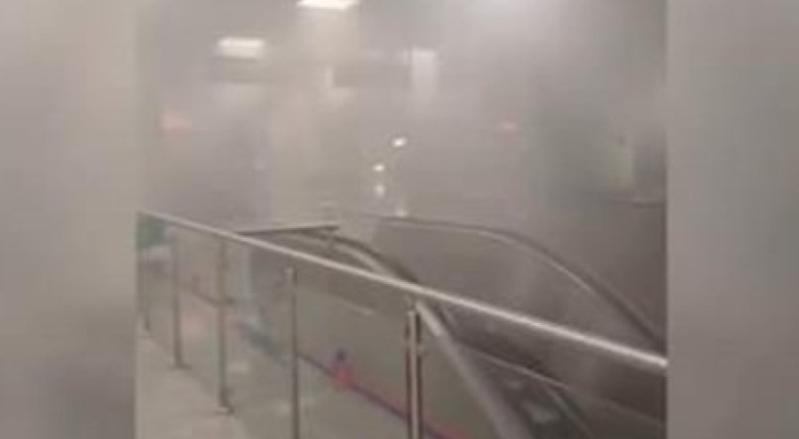 Yenikapı metro istasyonunda yangın!