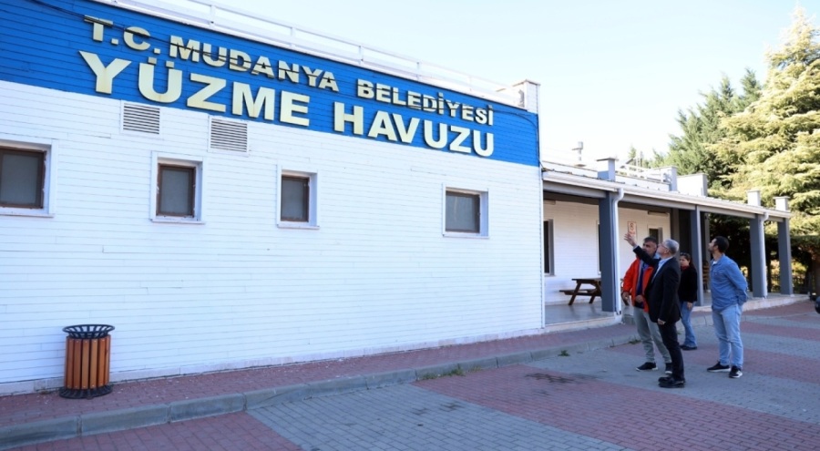 Mudanya havuzu yaz-kış hizmet vermek için hazırlanıyor