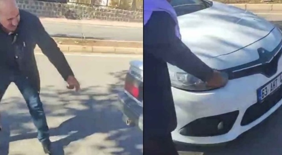 Trafik kazası sonrası taraflar birbirine girdi