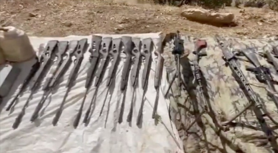 Pençe-Kilit Operasyonu bölgesinde teröristlere ait çok sayıda silah ve mühimmat ele geçirildi