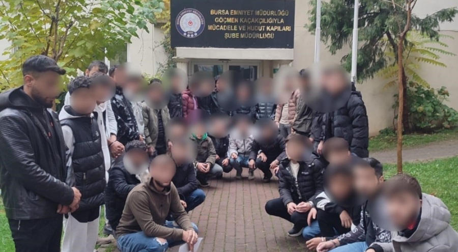 Bursa'da çok sayıda kaçak göçmen yakalandı!