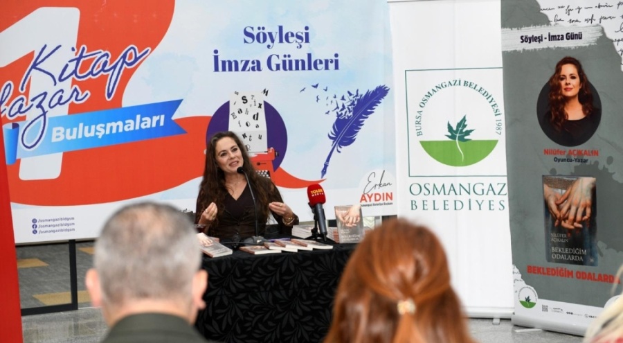 Osmangazi'de '1 Kitap 1 Yazar' buluşmalarının son konuğu Nilüfer Açıkalın oldu