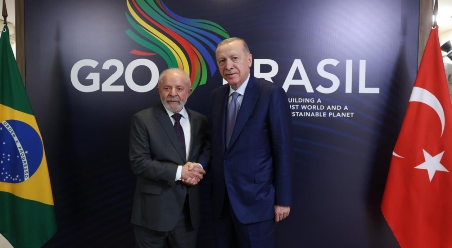 Cumhurbaşkanı Erdoğan, Brezilya Devlet Başkanı Silva ile bir araya geldi