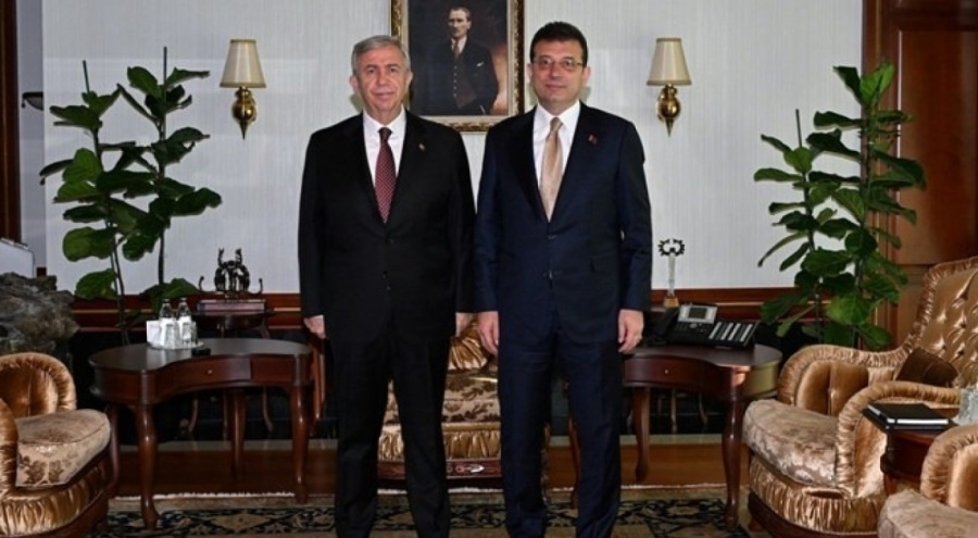 Ekrem İmamoğlu'ndan Mansur Yavaş'a ziyaret
