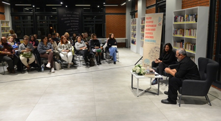 Nilüfer'de düzenlenen Koza Buluşmaları'nın konuğu Şebnem İşigüzel oldu