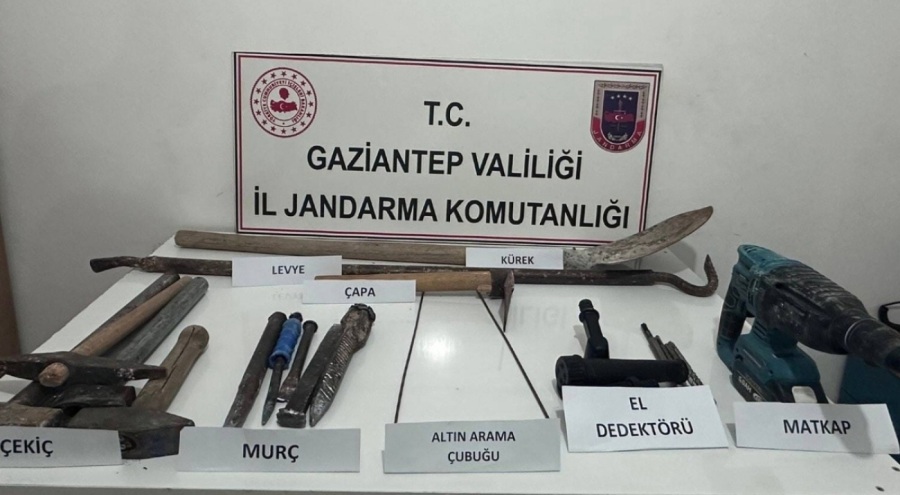 Kaçak kazı operasyonu: 3 gözaltı