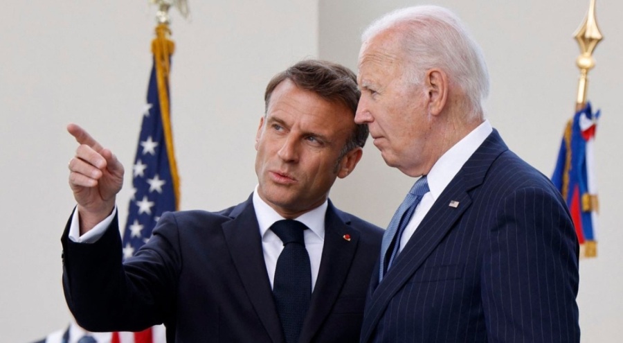 Joe Biden ile Macron telefonda görüştü