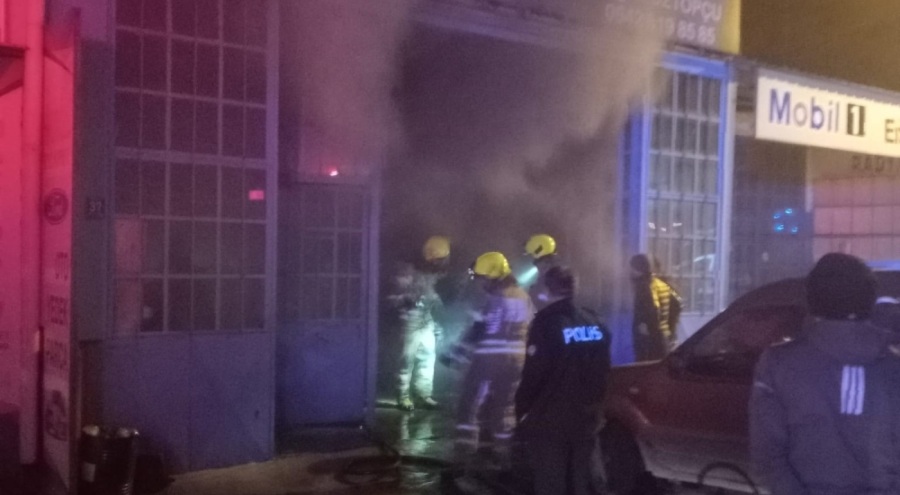 Yeni Sanayi Sitesi'nde korkutan yangın