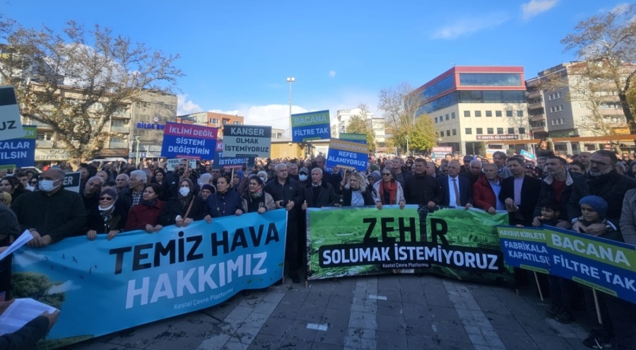 Kestel'de hava kirliliğine karşı yürüyüş: 'Kanser olmak istemiyoruz'