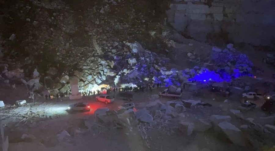 Mermer ocağındaki heyelanda 2 işçi hayatını kaybetti!