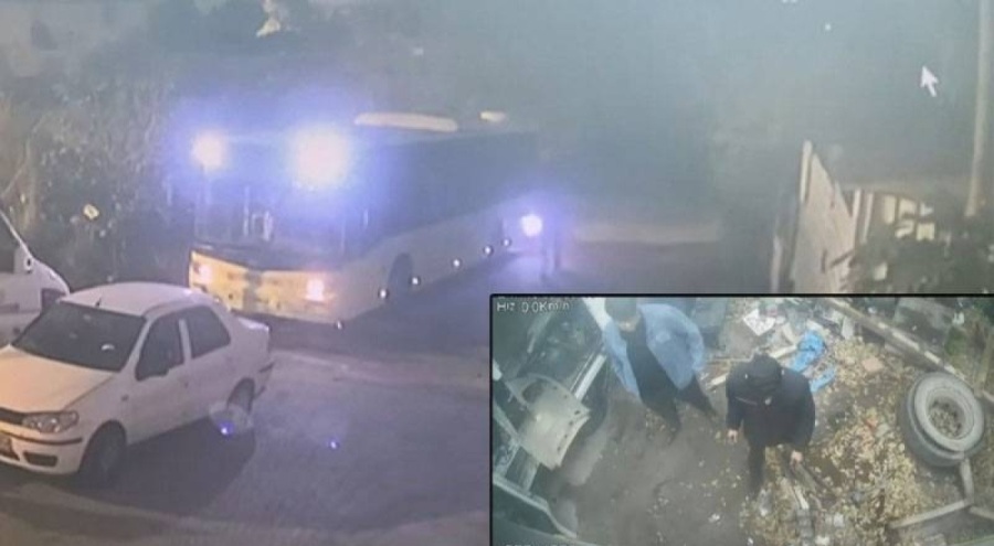 İETT otobüsünü çaldılar, parçalarken yakalandılar!