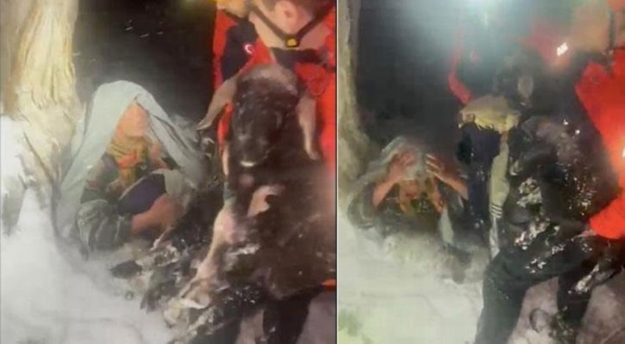 Tipide kaybolan yaşlı çiftin imdadına AFAD yetişti!