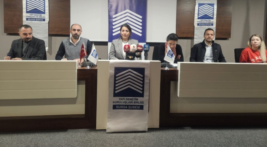 Yapı Denetim Kuruluşları Birliği Derneği Bursa Şubesi'nden kanun teklifi tepkisi