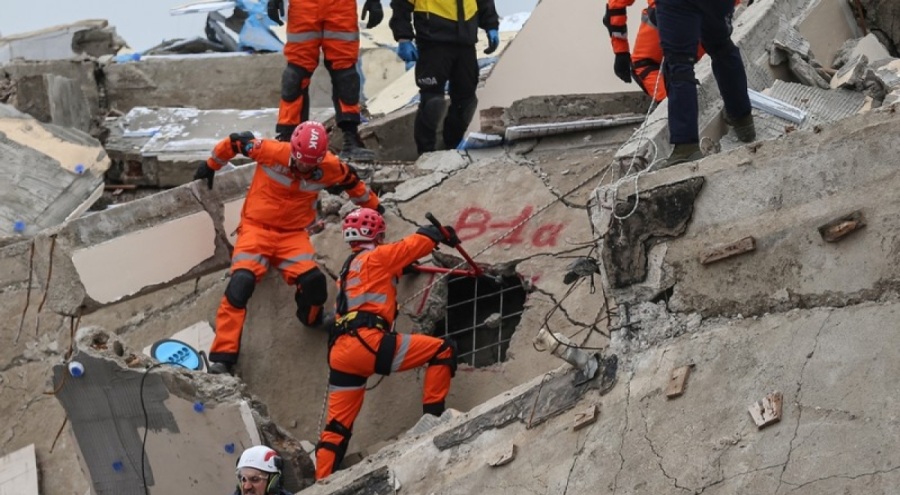 Bursa'da bin kişilik arama kurtarma personeliyle deprem tatbikatı