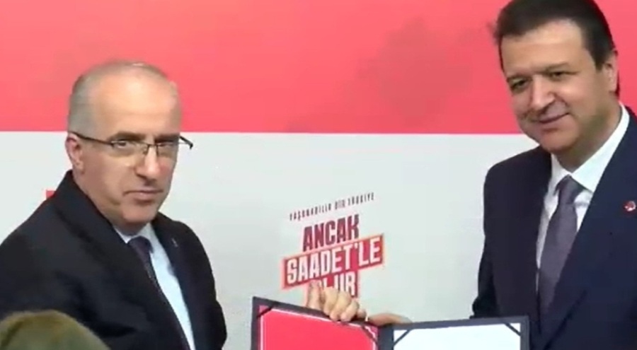 Saadet Partisi Genel Başkanı Arıkan, mazbatasını aldı