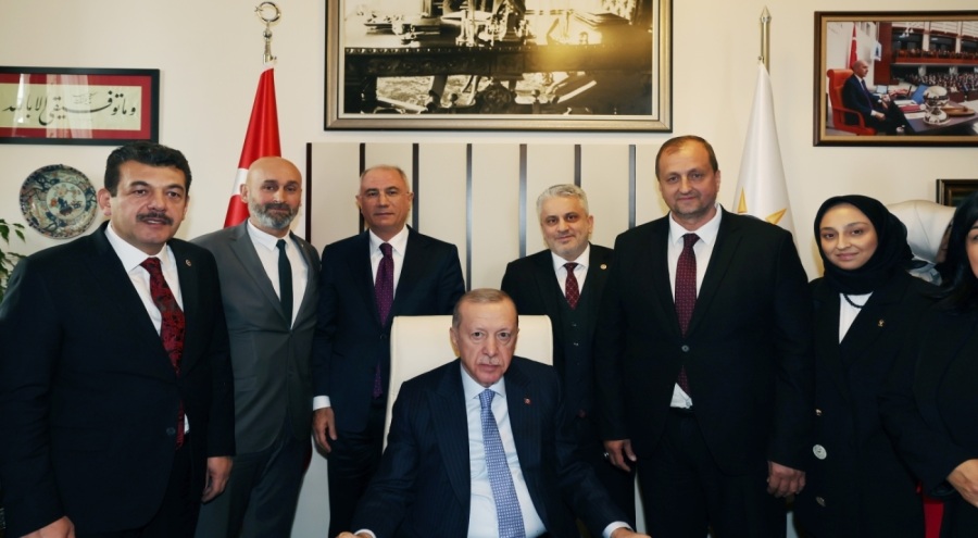 Recep Tayyip Erdoğan, TBMM'de Başkan Usta'yı kabul etti