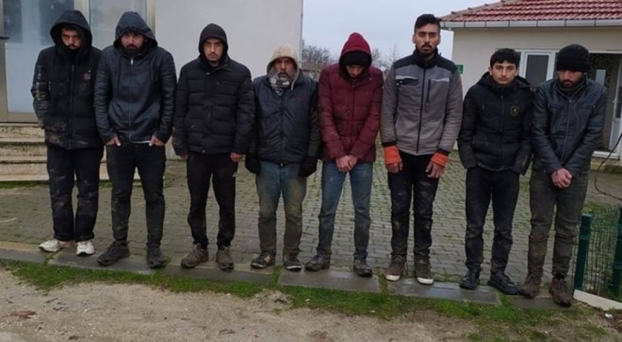 Kırklareli'nde 9 kaçak göçmen yakalandı