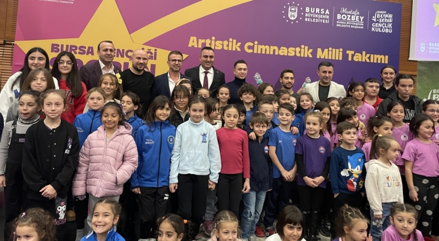 Cimnastik Milli Takımı, Bursalı gençlerle bir araya geldi