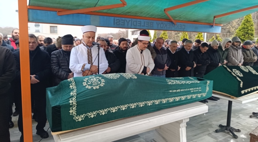 Ev alma fiyat anlaşmazlığı sonucu öldürülen baba ve oğlu son yolculuğuna uğurlandı