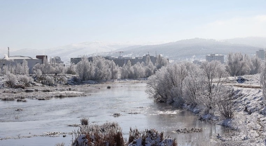 Eksi 23,2 dereceyle Türkiye'nin en soğuk ili olarak kayıtlara geçti