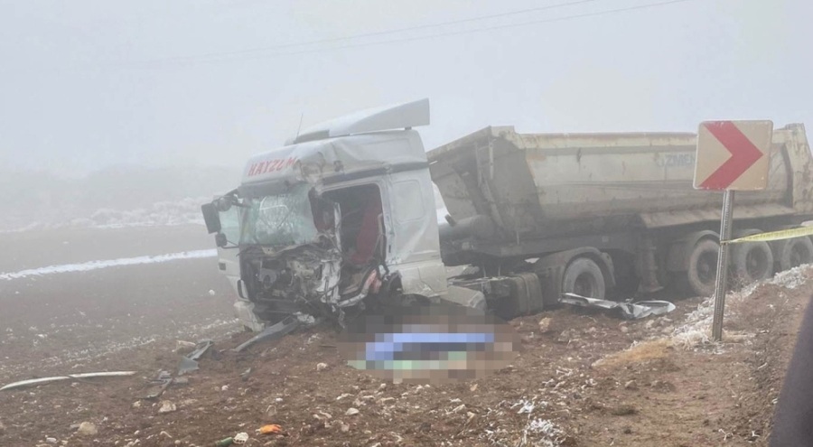 Aynı firmaya ait iki tır çarpıştı: 1 ölü, 1 yaralı