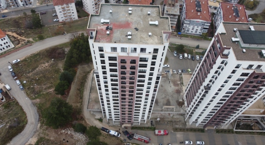 17 katlı binada çıkan yangın söndürüldü